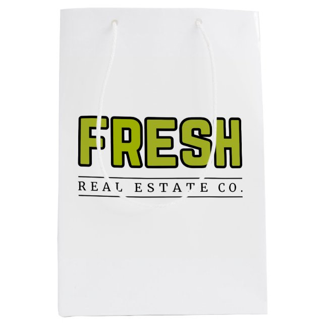 Mediana Bolsa de regalo brillante FRESH (mediana) (Anverso)