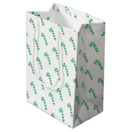 Mediana Bolsa de regalo - Cañones de golosinas verdes y bl