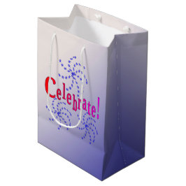 Mediana Bolsa de regalo - Celebrar con fuegos artificiales