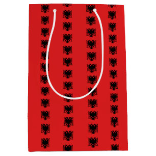 Mediana Bolsa de regalo con bandera de Albania