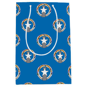 Mediana Bolsa de regalo con bandera de las Islas Marianas 