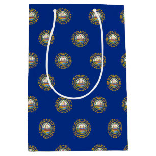 Mediana Bolsa de regalo con bandera de New Hampshire, Esta