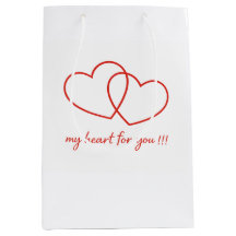 Bolsa de regalo con corazón