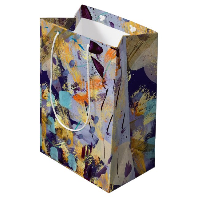 Mediana Bolsa de regalo con diseño sofisticado (Angulo reverso)