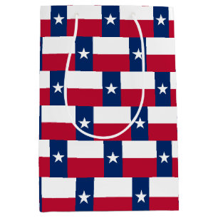 Mediana Bolsa de regalo con la bandera de Texas, EE. UU.