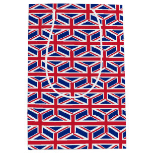 Mediana Bolsa de regalo con la bandera del Reino Unido