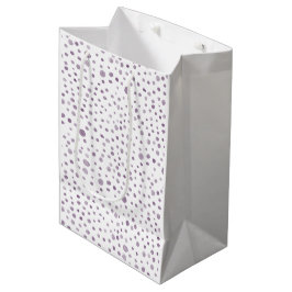 Mediana Bolsa de regalo con lunares de acuarela de confeti