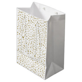 Mediana Bolsa de regalo con puntos de acuarela de confeti 