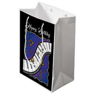 Mediana Bolsa de regalo con tema musical