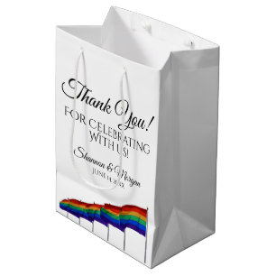 Mediana Bolsa de regalo de agradecimiento de boda de Orgul