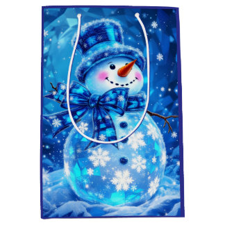 Mediana Bolsa de Regalo de Alegría de Invierno