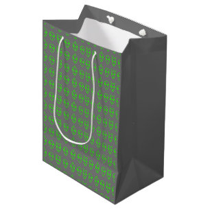 Mediana Bolsa de regalo de Alienígenas verdes neones