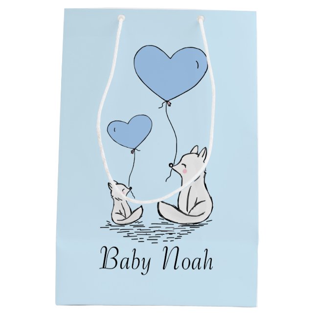 Mediana Bolsa de regalo de amor de Fox (Reverso)