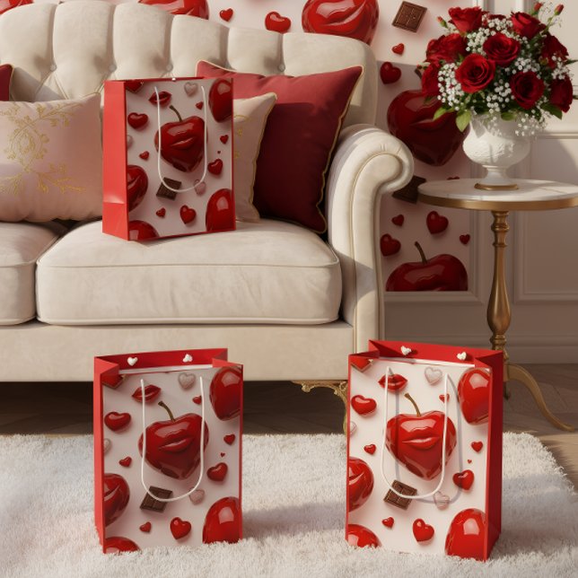 Mediana Bolsa de regalo de amor romántico (Subido por el creador)