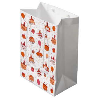 Mediana Bolsa de regalo de animales de fiesta felices lind