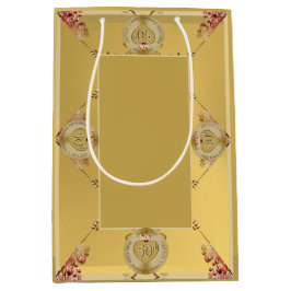 Mediana Bolsa de regalo de aniversario de 50 o 1 Boda