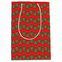 Bolsa de regalo de árbol de Navidad festivo
