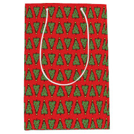 Mediana Bolsa de regalo de árbol de Navidad festivo