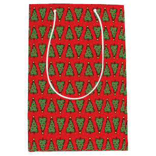 Mediana Bolsa de regalo de árbol de Navidad festivo