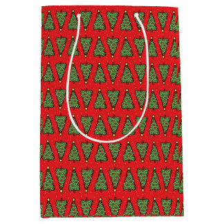 Mediana Bolsa de regalo de árbol de Navidad festivo