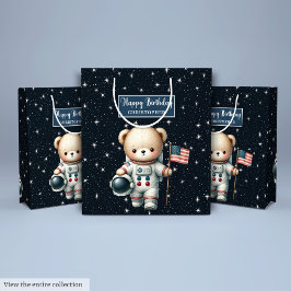 Mediana Bolsa de regalo de Astronauta de Oso de Teddy para