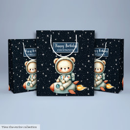 Mediana Bolsa de regalo de Astronauta de Teddy para niño d