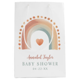 Mediana Bolsa de regalo de Baby Shower con arcoiris Boho -