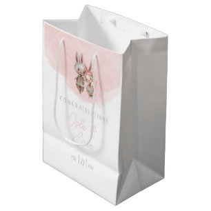 Mediana Bolsa de regalo de Baby Shower para Bunny