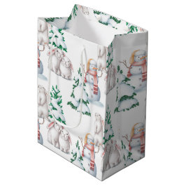 Mediana Bolsa de regalo de Baby Shower para invierno
