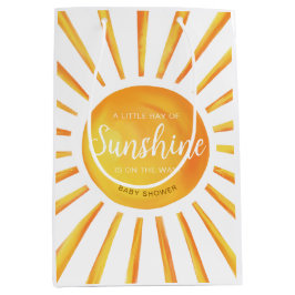 Mediana Bolsa de regalo de Baby Shower Sunshine