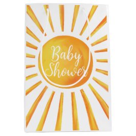 Mediana Bolsa de regalo de Baby Shower Sunshine