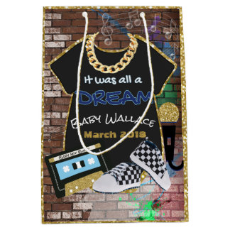 Mediana Bolsa de regalo de Baby Shower urbana de hip hop {