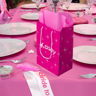 Mediana Bolsa de regalo de bachillerato de muñeca rosa