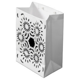 Mediana Bolsa de regalo de baldosas mediterráneas blancas