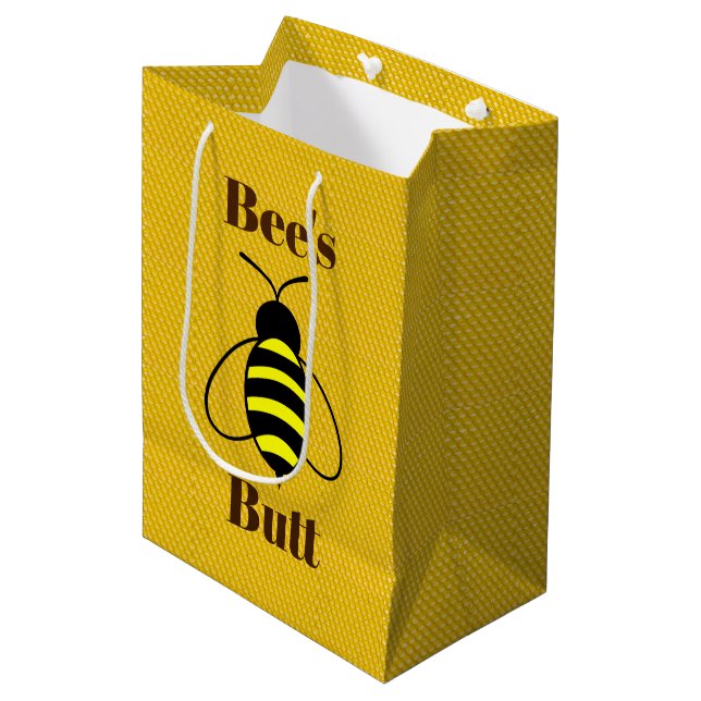 Mediana Bolsa de regalo de Bee's Butt (Angulo Anverso)