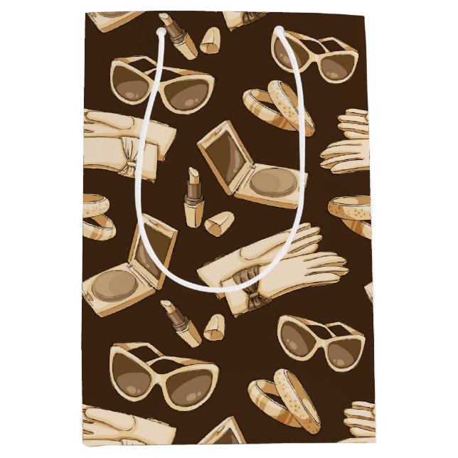 Mediana Bolsa de regalo de belleza estilo maquillaje (Anverso)