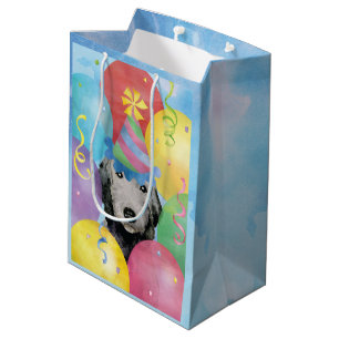 Mediana Bolsa de regalo de Birday Balloons Bedlington Terr