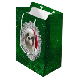 Mediana Bolsa de regalo de Blenheim Santa Cavalier Spaniel
