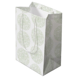 Mediana Bolsa de regalo de Boho Green Mandala