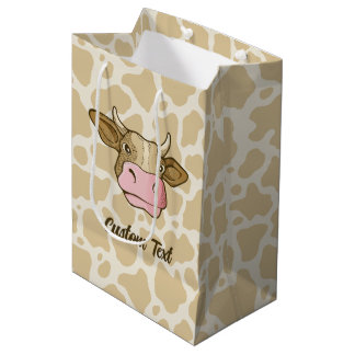 Mediana Bolsa de regalo de cabeza de vaca