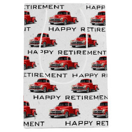 Mediana Bolsa de regalo de camión rojo de retiro