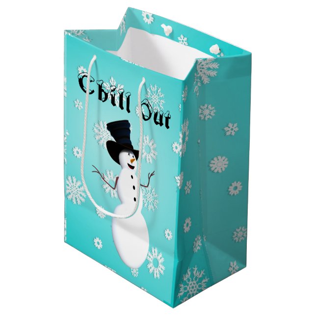 Mediana Bolsa de regalo de Chill Out (Angulo Anverso)