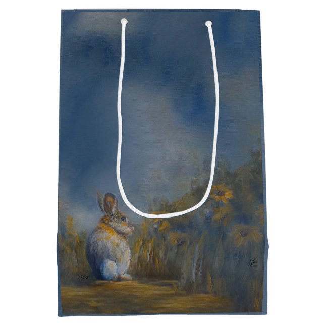 Mediana Bolsa de regalo de conejo (Reverso)