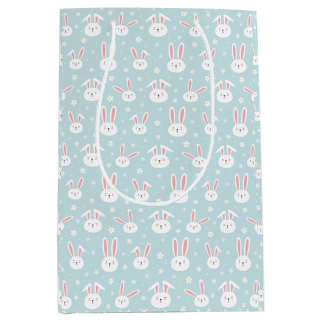 Mediana Bolsa de regalo de conejo de Pascua (Anverso)