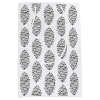 Mediana Bolsa de regalo de cono blanco