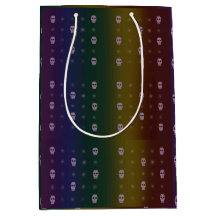 Bolsa de regalo de cráneo arco iris