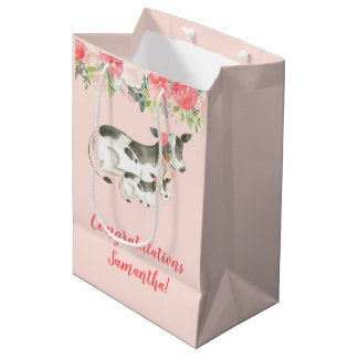 Mediana Bolsa de regalo de cualquier ocasión para vaca lec