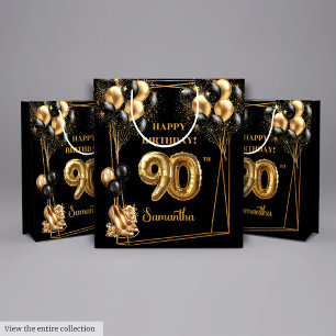 Mediana Bolsa de regalo de cumpleaños 90 de tacones altos