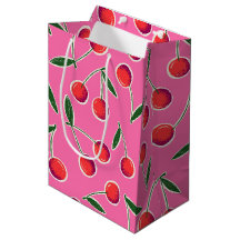 Bolsa de regalo de cumpleaños de Berry Cherry Retr