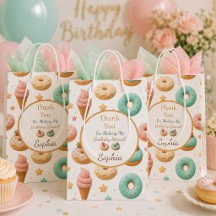 Bolsa de regalo de cumpleaños de dulce pastel